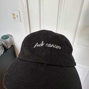 Black Embroidered Cap